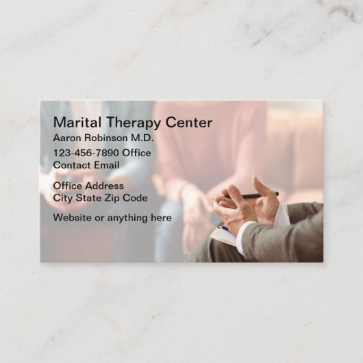 Martial Therapy Counseling Business Cards Visitekaartje (Voorkant)