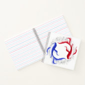Martiale Flow Abstract Yin Yang Martial Arts Notitieboek (Binnen)