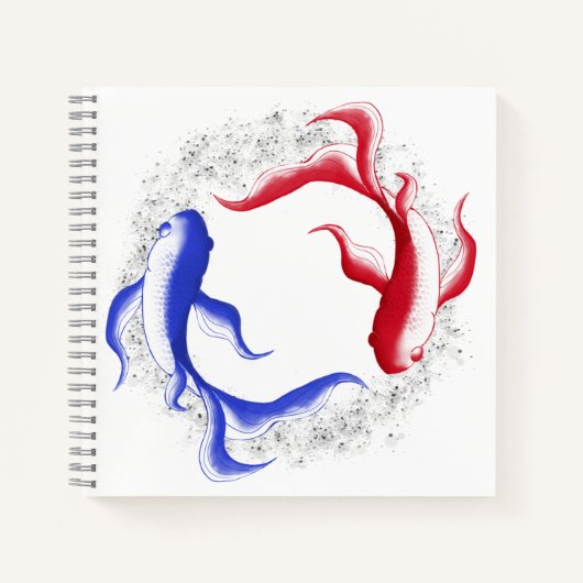 Martiale Flow Abstract Yin Yang Martial Arts Notitieboek (Voorkant)