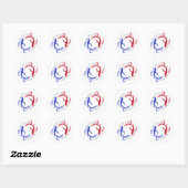 Martiale Flow Abstract Yin Yang Martial Arts Ronde Sticker (Vel)