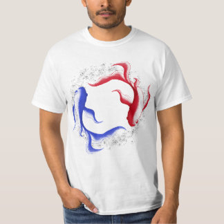 Martiale Flow Abstract Yin Yang Martial Arts T-shirt