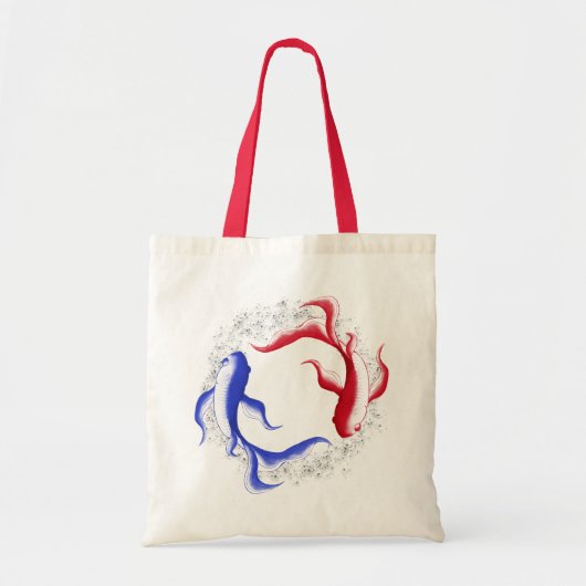 Martiale Flow Abstract Yin Yang Martial Arts Tote Bag (Voorkant)