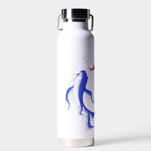 Martiale Flow Abstract Yin Yang Martial Arts Waterfles (Voorkant)