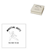 Martiale kunst de weg naar de toekomst rubberstempel (Gestempeld)