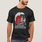 martiale kunsten Japans Tengu Samurai met geisha J T-shirt (Voorkant)
