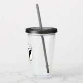 Martiale Kunsten met de vierde graad zwarte gordel Acryl Drinkbeker (Links)