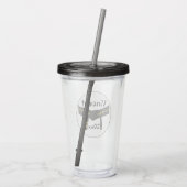 Martiale Kunsten met de vierde graad zwarte gordel Acryl Drinkbeker (Achterkant)