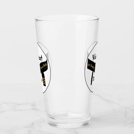 Martiale Kunsten met de vierde graad zwarte gordel Glas (Links)