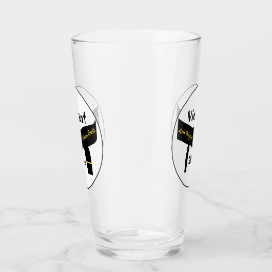 Martiale Kunsten met de vierde graad zwarte gordel Glas (Rechts)