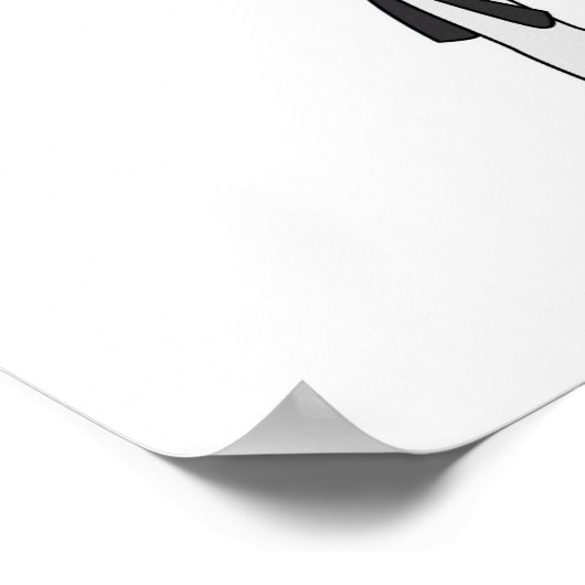 Martiale Kunsten - Ponytail (licht/rood) Poster (Hoek)