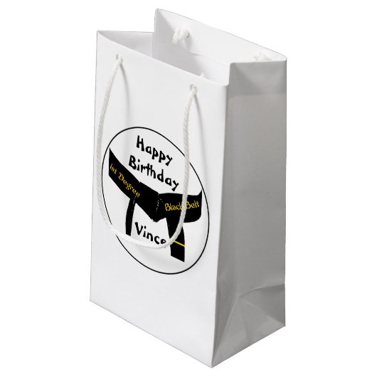 Martiale Kunsten van 1 graad zwart, fijn Klein Cadeauzakje (Achterkant Gekanteld)