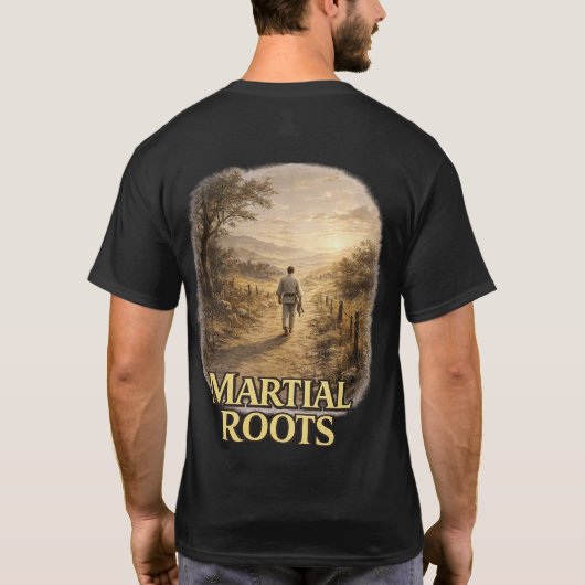 Martiale wortels nog steeds het pad t-shirt (Achterkant)