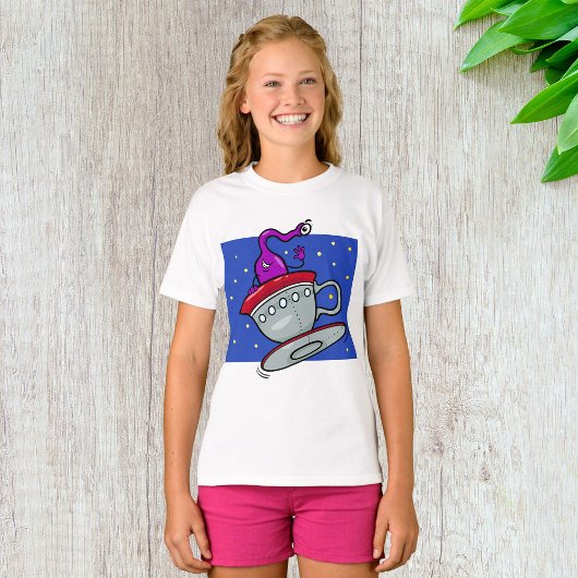 Martian Character Girls T-Shirt