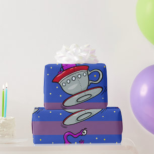 Martian Character Wrapping Paper Cadeaupapier