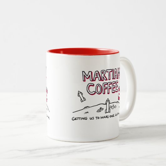 Martian Coffee - Mok - ons naar Mars brengen... (Voorkant rechts)