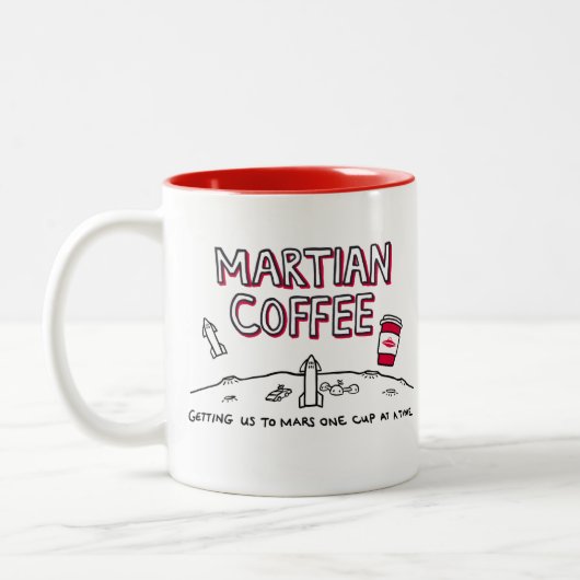 Martian Coffee - Mok - ons naar Mars brengen... (Links)