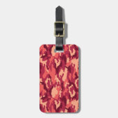 MARTIAN DESERT CAMO/CAMOUFLAGE DAZZLE PATROON BAGAGELABEL (Voorkant verticaal)