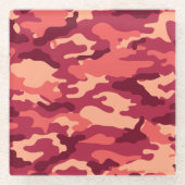 MARTIAN DESERT CAMO/CAMOUFLAGE DAZZLE PATROON GLAZEN ONDERZETTER (Voorkant)