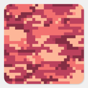 MARTIAN DESERT DIGITALE CAMO/CAMOUFLAGE VIERKANTE STICKER