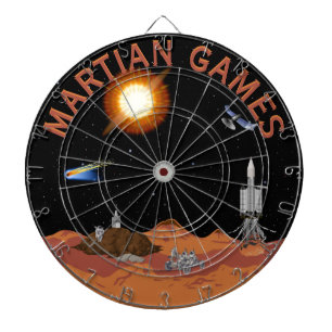 Martian Games Sci-Fi Scene Multi-Target Dartbord