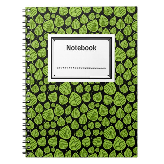 Martian Green over Black Notitieboek (Voorkant)