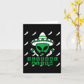 Martian Illegale Alien Mexicaanse Area-51 Fun Hall Kaart (Gele Bloem)