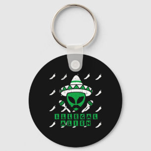 Martian Illegale Alien Mexicaanse Area-51 Fun Hall Sleutelhanger