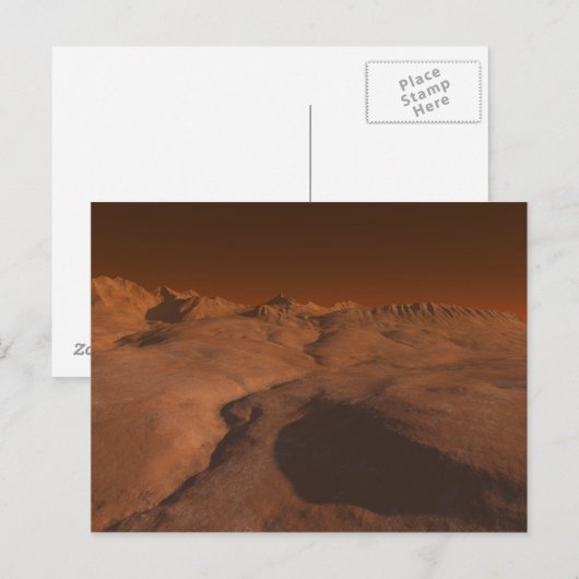 Martian Landscape Briefkaart (Voorkant / Achterkant)
