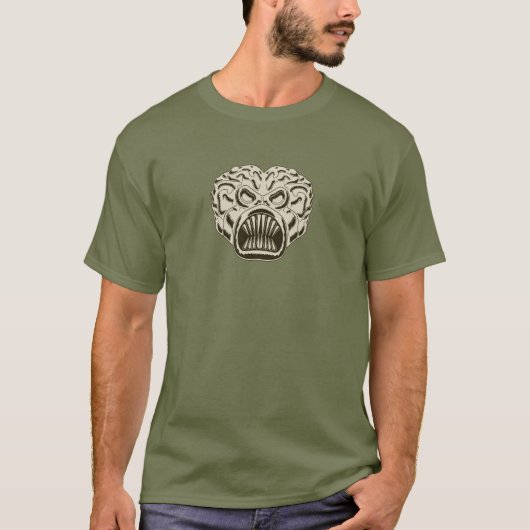 Martian light brown - Attack van Mars T-shirt (Voorkant)