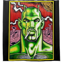 Martian Machismo Douchegordijn