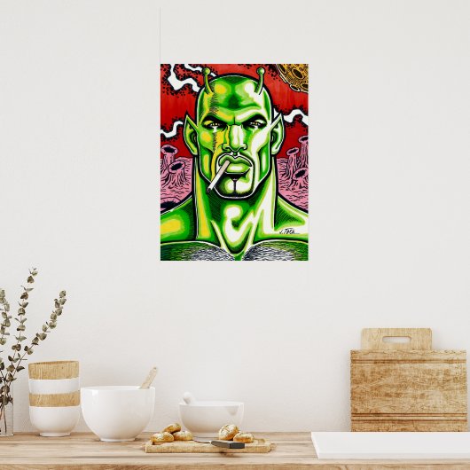 Martian Machismo Poster (Keuken)