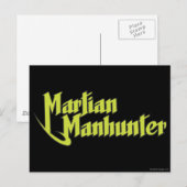 Martian Manhunter Logo Briefkaart (Voorkant / Achterkant)