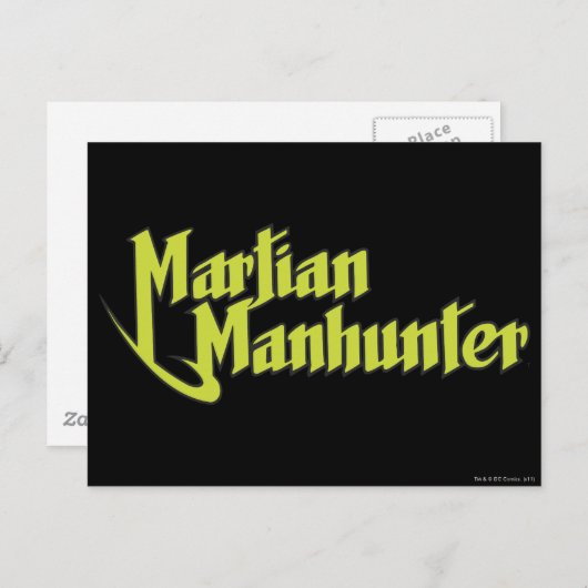 Martian Manhunter Logo Briefkaart (Voorkant / Achterkant)