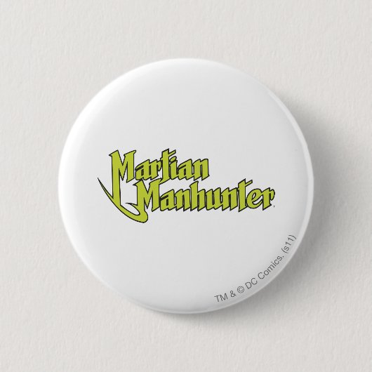 Martian Manhunter Logo Ronde Button 5,7 Cm (Voorkant)