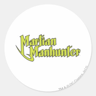 Martian Manhunter Logo Ronde Sticker