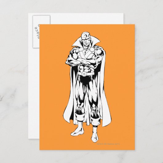 Martian Manhunter Permanent overzicht Briefkaart (Voorkant / Achterkant)