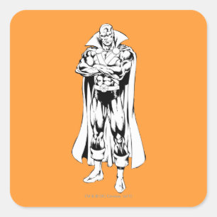 Martian Manhunter Permanent overzicht Vierkante Sticker