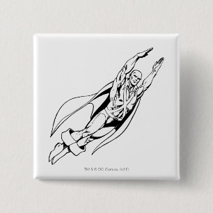 Martian Manhunter Soars 4 Vierkante Button 5,1 Cm