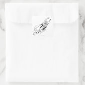 Martian Manhunter Soars 4 Vierkante Sticker (Tas)