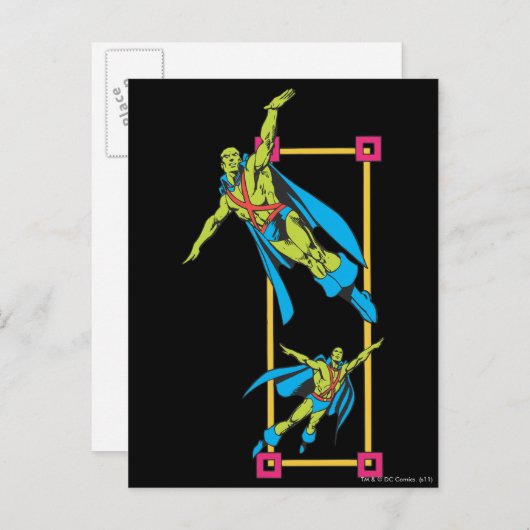 Martian Manhunter Soars Briefkaart (Voorkant / Achterkant)