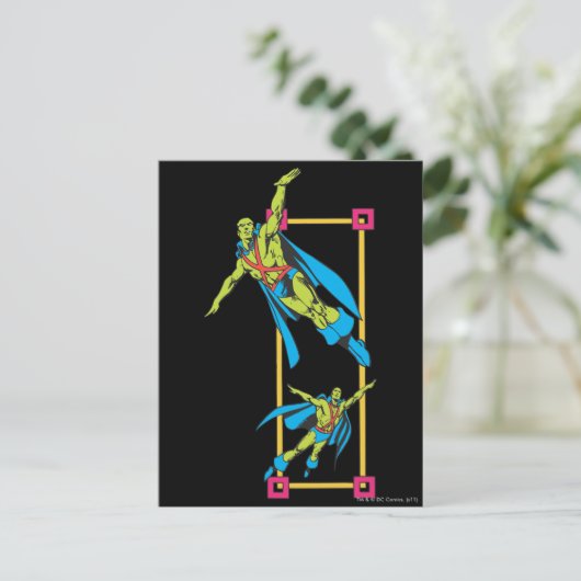 Martian Manhunter Soars Briefkaart (Staand voorkant)