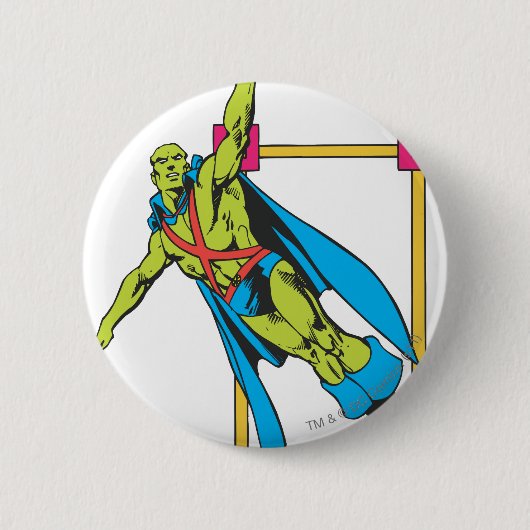 Martian Manhunter Soars Ronde Button 5,7 Cm (Voorkant)