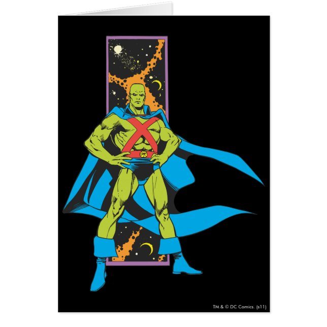 Martian Manhunter & Space Backdrop (Voorkant)