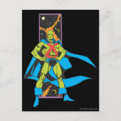 Martian Manhunter & Space Backdrop Briefkaart (Voorkant)