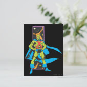 Martian Manhunter & Space Backdrop Briefkaart (Staand voorkant)