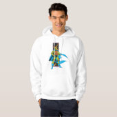 Martian Manhunter & Space Backdrop Hoodie (Voorkant volledig)