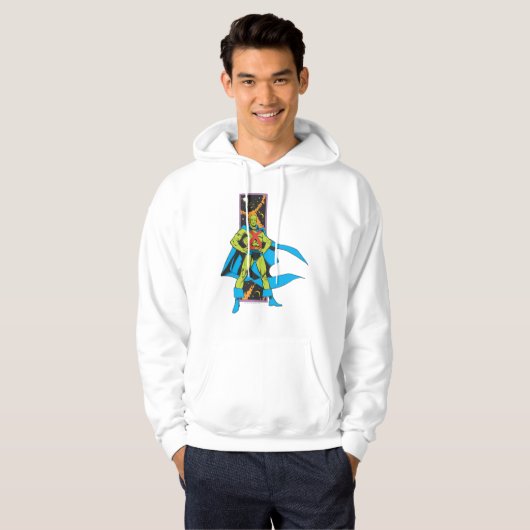 Martian Manhunter & Space Backdrop Hoodie (Voorkant volledig)