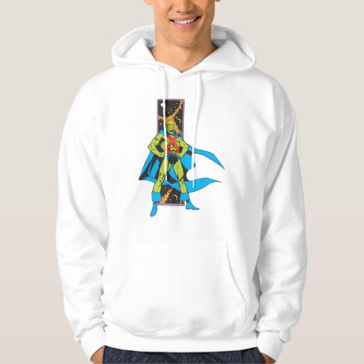 Martian Manhunter & Space Backdrop Hoodie (Voorkant)