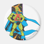 Martian Manhunter & Space Backdrop Magneet (Voorkant)