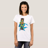 Martian Manhunter & Space Backdrop T-shirt (Voorkant volledig)